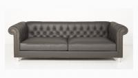 Roosevelt Sofa Grey Leather
